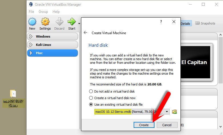 How tomake a virtual disk drive for installing mac os x virtual machin el paso